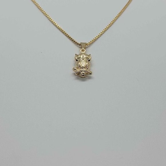 Brand New Brazilian 18k Gold Filled Owl Necklace - Picture 3 of 4